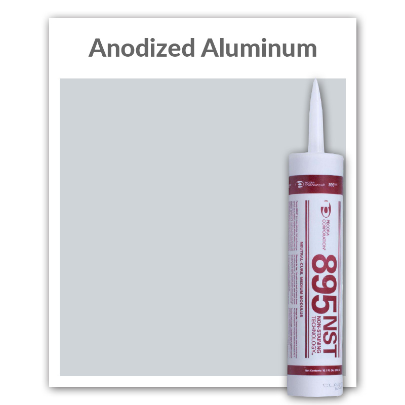 Pecora 895NST Translucent Structural Silicone Glazing and Weatherproofing Sealant 20-oz., Anodized Aluminum