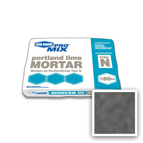 Ash Grove Pro Mix® Mortar Portland/Lime Type N 80-lb., Charcoal