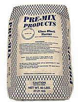 Glass Block Mortar Premix - Gray