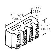 4" Four-Flute Standard Block