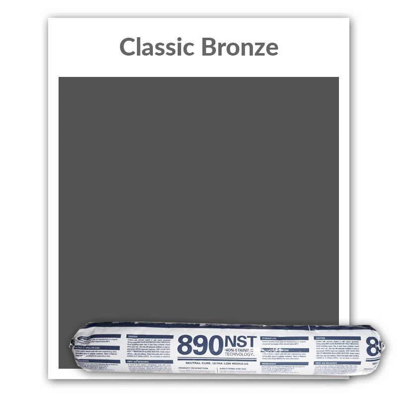 Pecora 890NST Silicone Sealant 20-oz., Classic Bronze