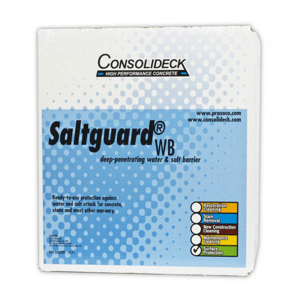 Prosoco Consolideck® Saltguard® WB Water and Salt Barrier, 5-gal.
