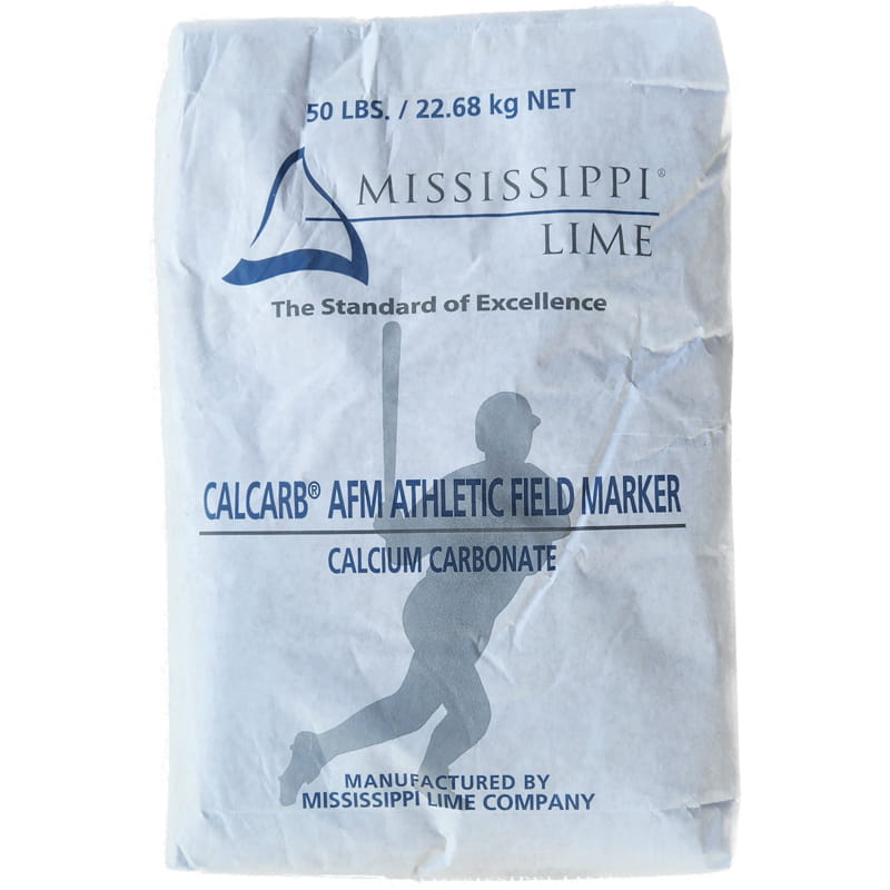Mississippi Lime Calcarb® AFT Athletic Field Marker Chalk, 50-lb.