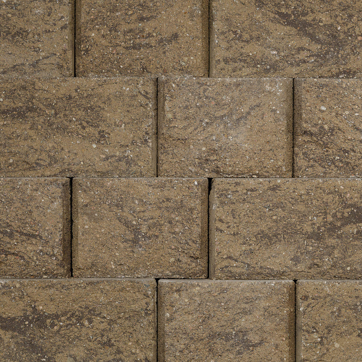 Anchor® Diamond Pro Stone Cut® Retaining Wall System Pair, Mocha
