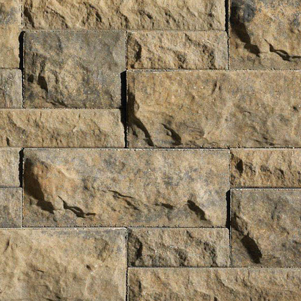 Anchor® Belair Wall® 2.0™ 6" Retaining Wall System, Gold Creek